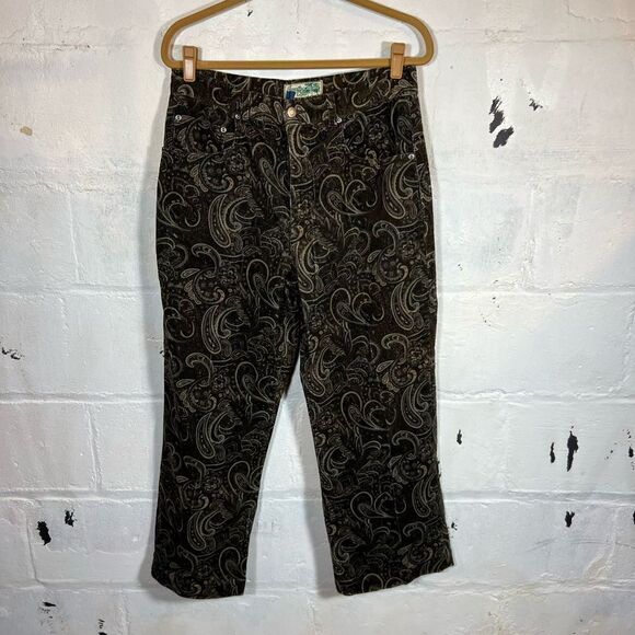 Vintage Paisley Print Pants - Picture 1 of 9